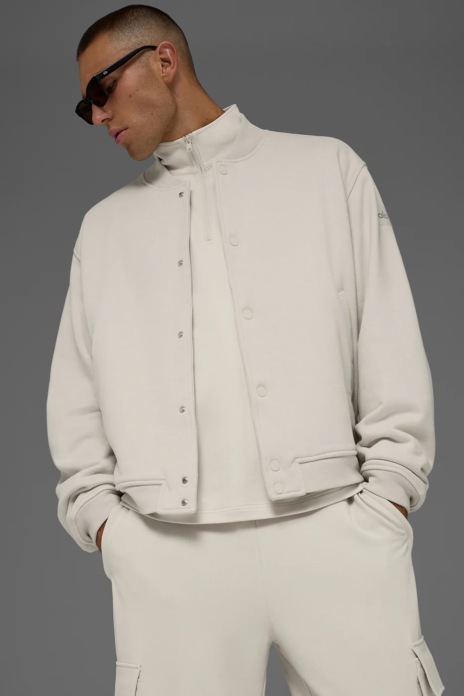 Renown Varsity Jacket - Bone