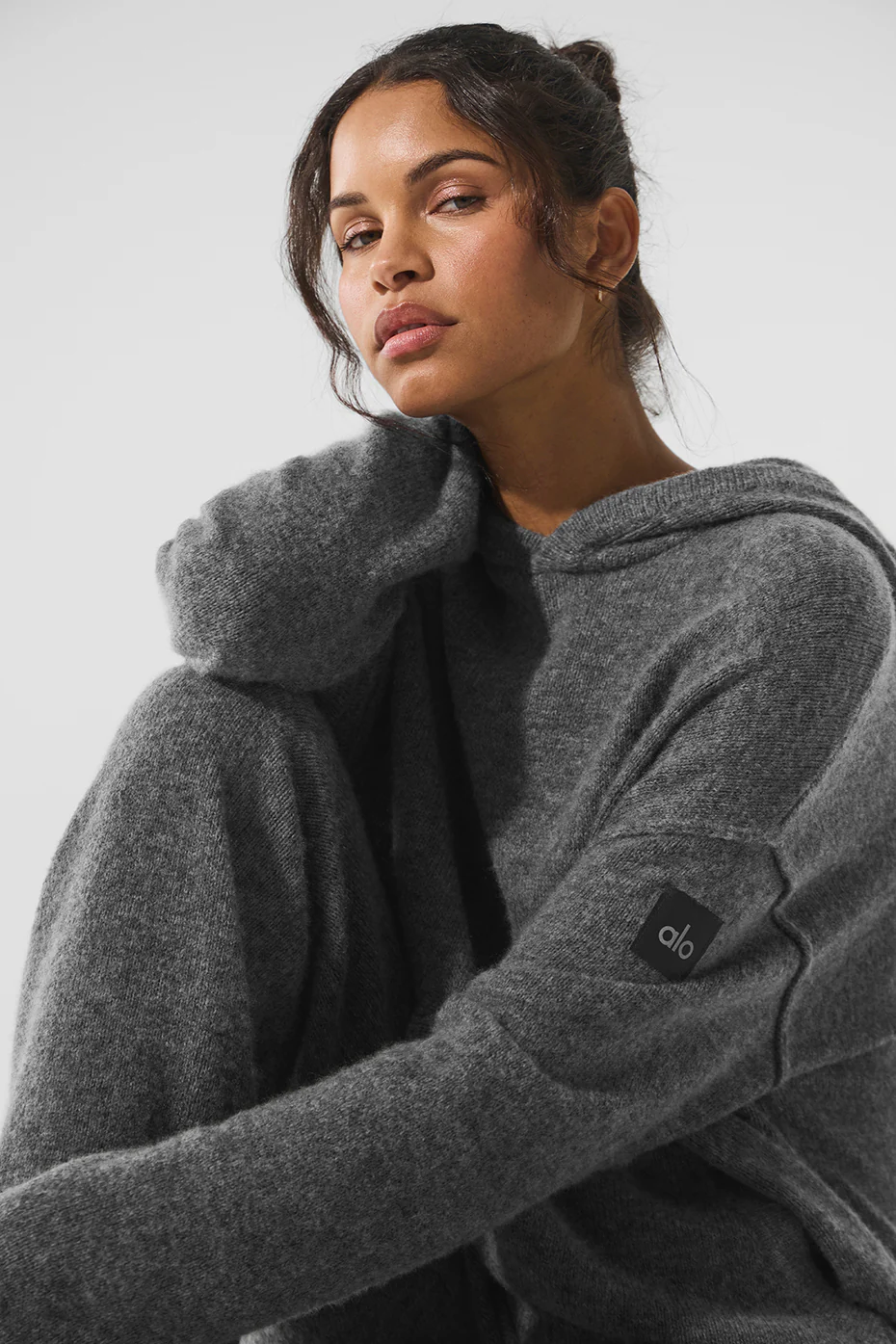 Wool?Cashmere New Class Hoodie - Platinum Grey