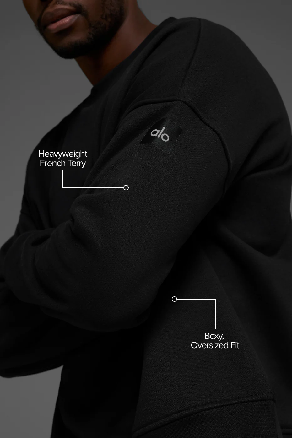 Renown Heavy Weight Crew Neck Pullover - Black