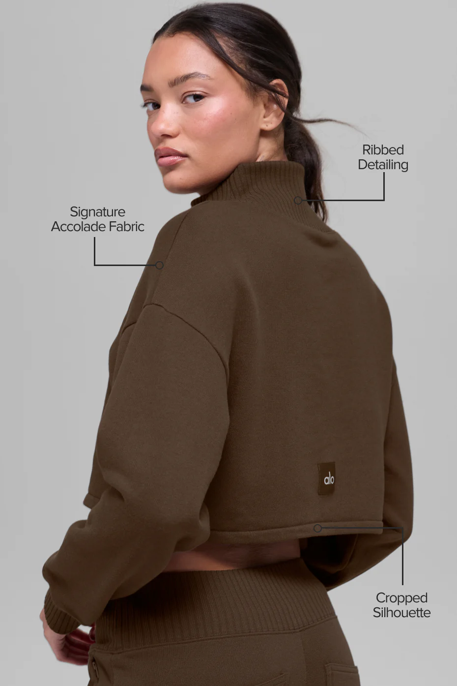 Cropped Serenity Coverup - Espresso