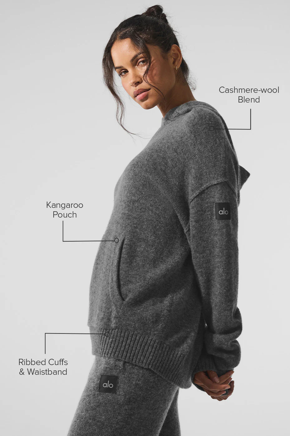Wool?Cashmere New Class Hoodie - Platinum Grey
