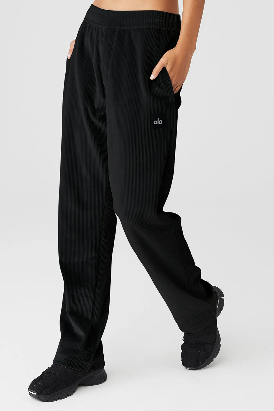 Velour Baller Pant - Black