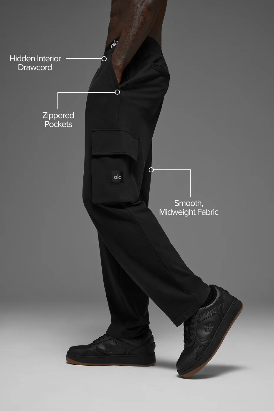 Double Take Cargo Pant - Black