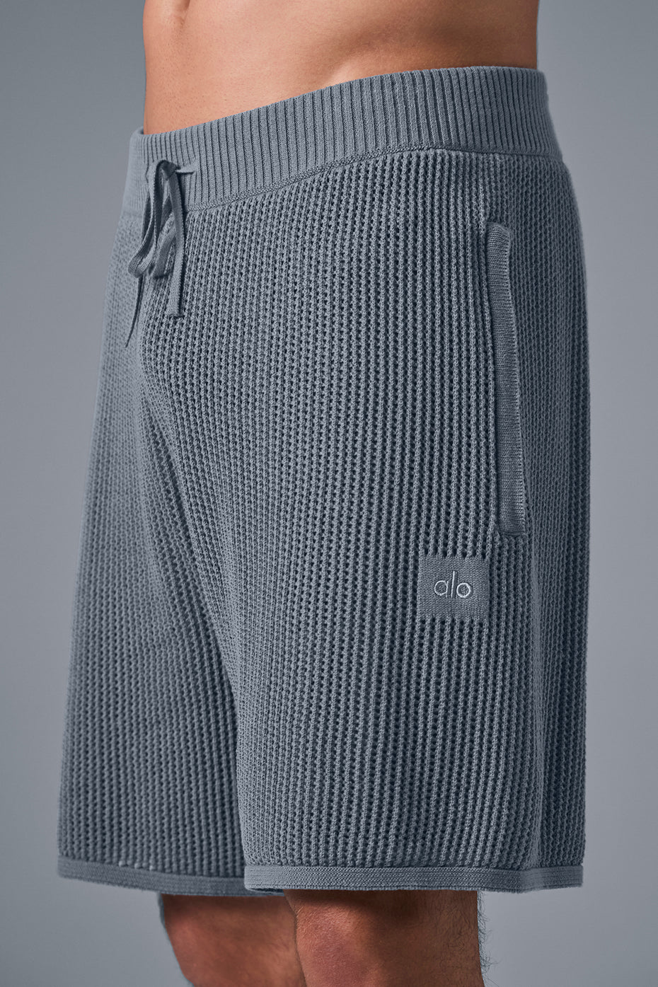 Open-Knit Short - Steel Grey