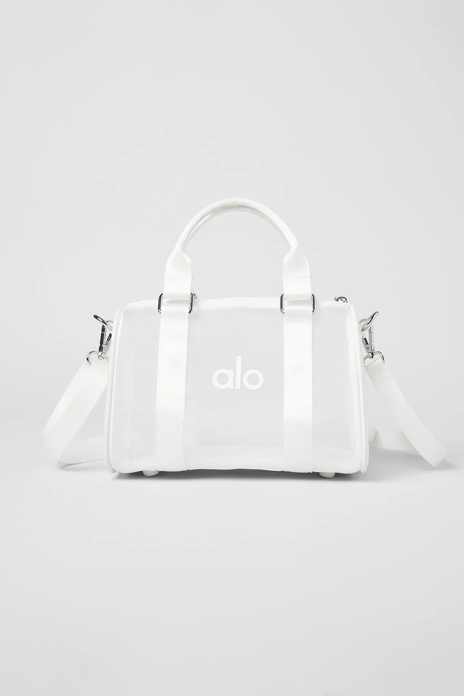 Mini Sheer Duffle - White
