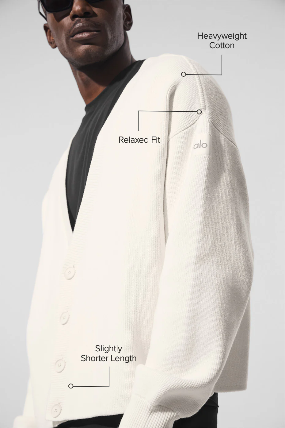 Scholar Cardigan Sweater - Ivory