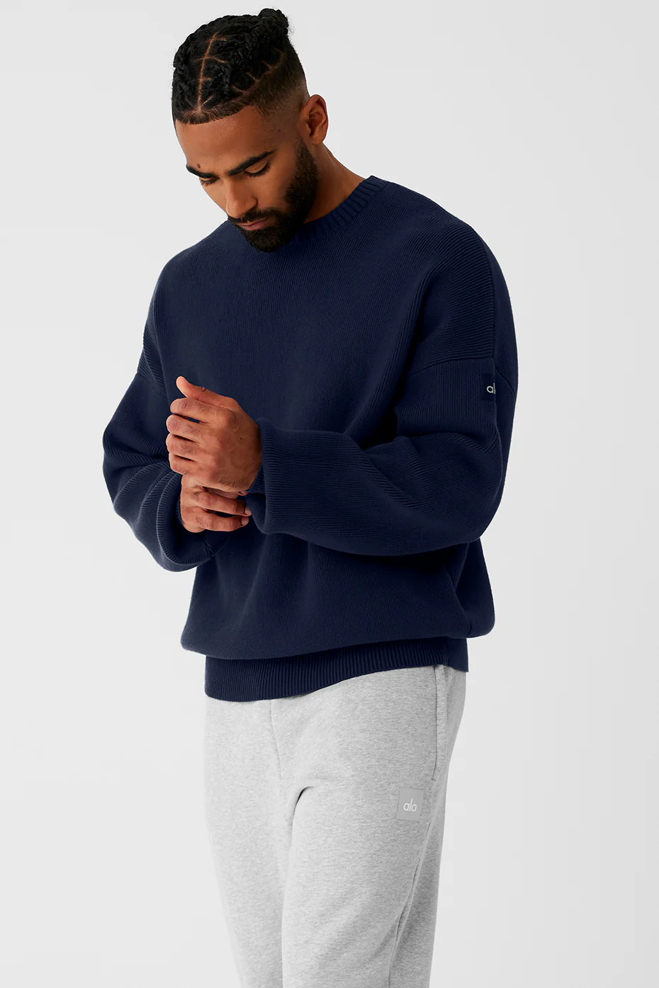 Scholar Crew Neck Sweater - Navy