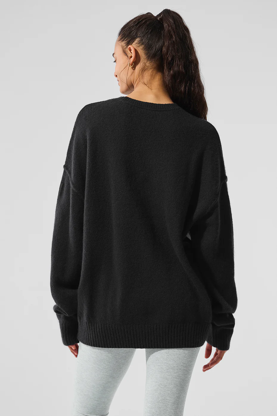 Unisex Wool?Cashmere New Class Crewneck Sweater - Black