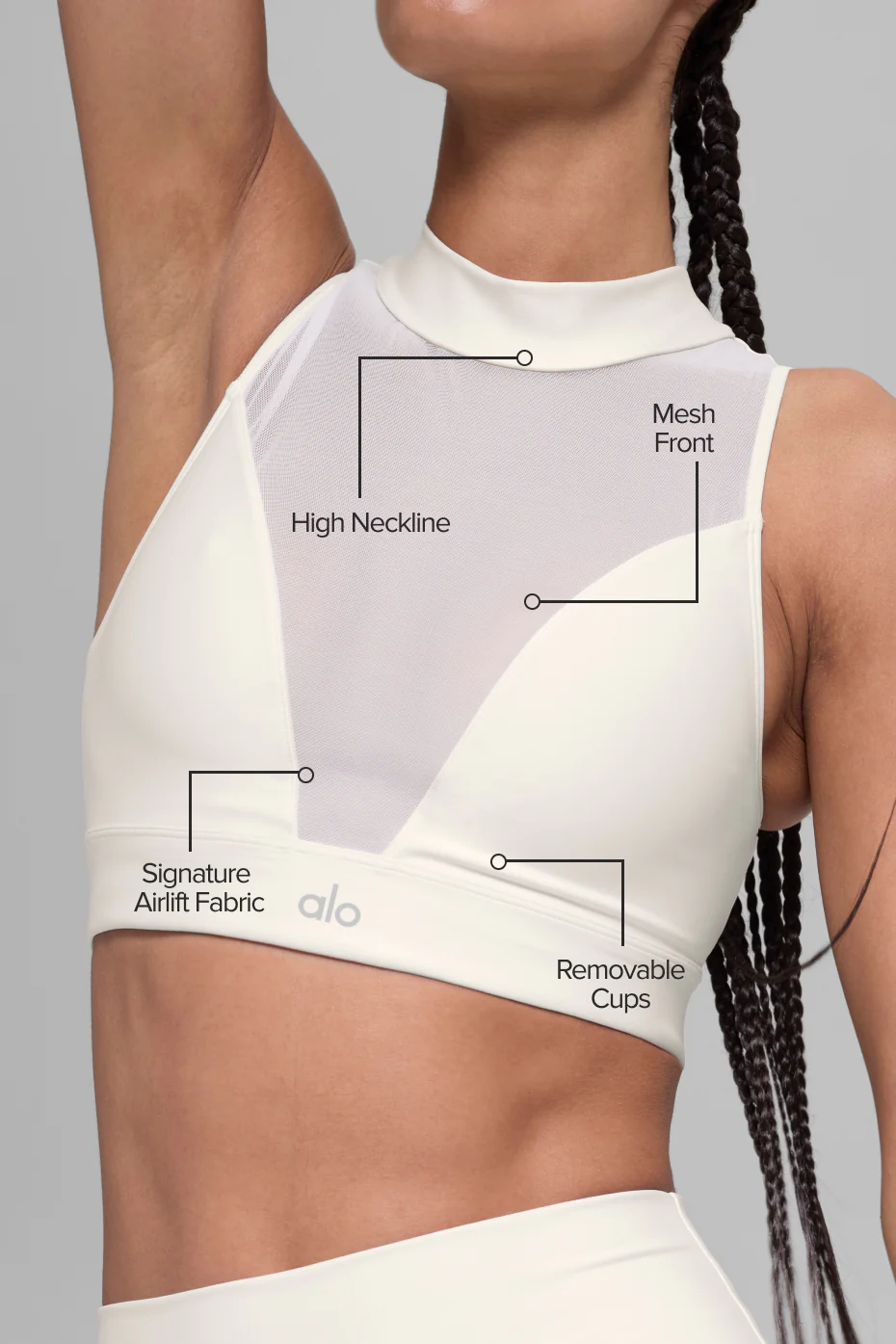 Airlift Mesh Infatuation Bra - Ivory