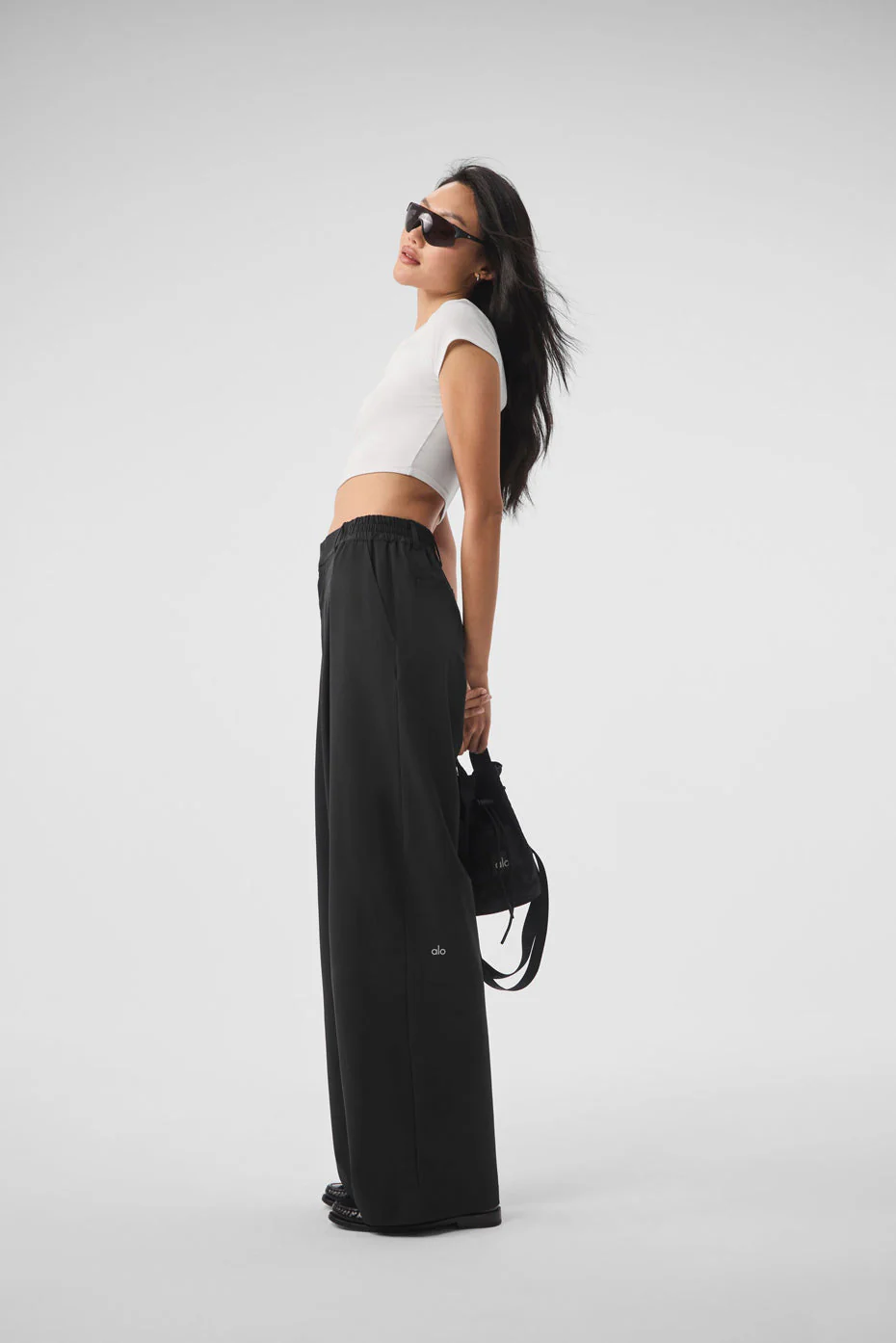 High-Waist Pursuit Trouser (Long) - Black