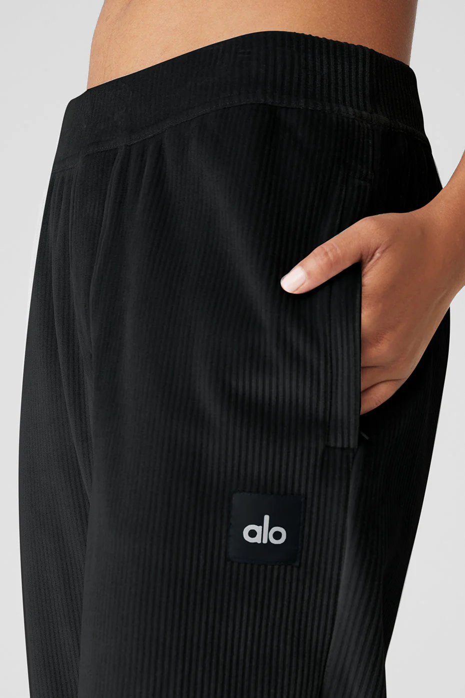 Velour Baller Pant - Black