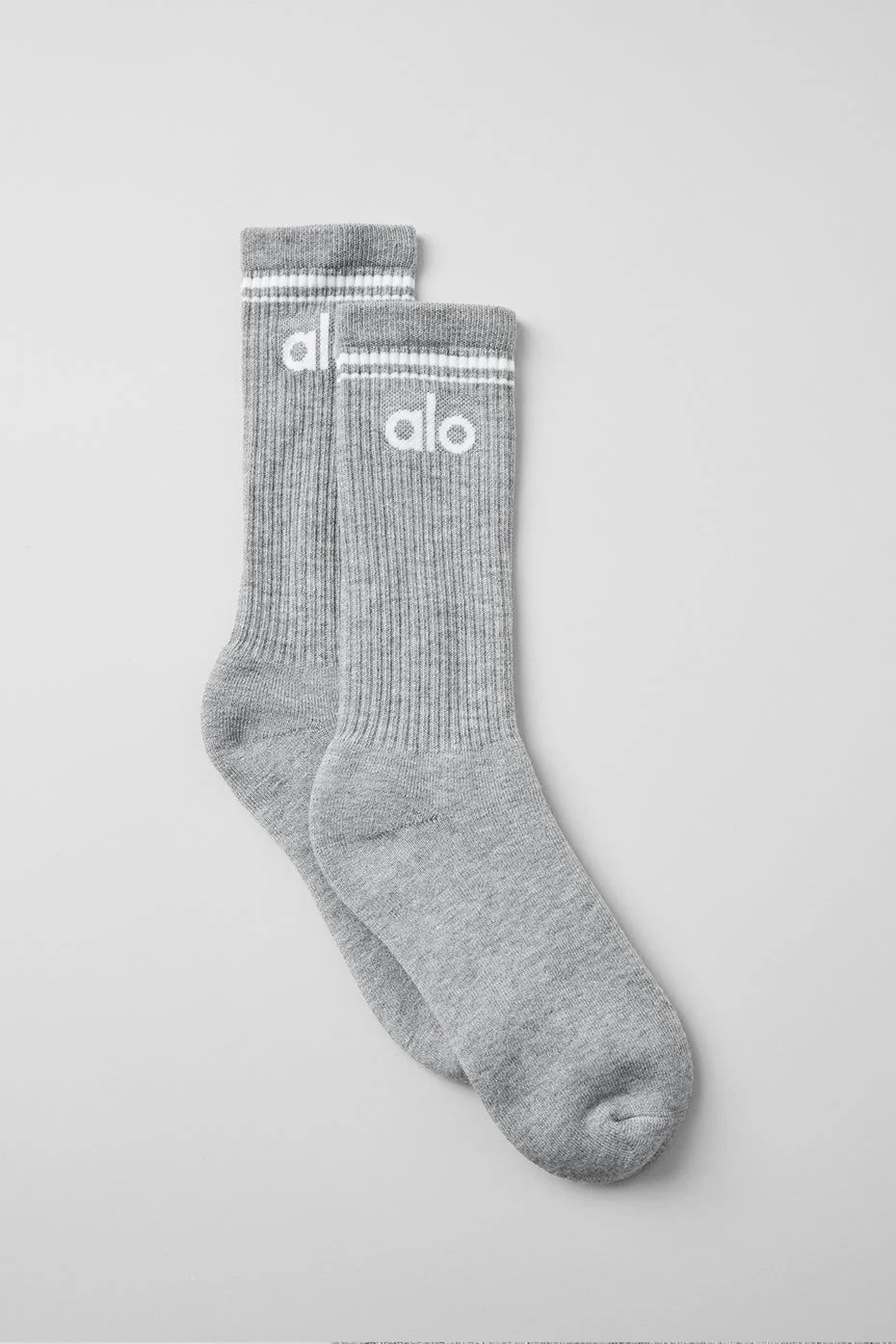 Unisex Throwback Sock - Athletic Heather Grey/White