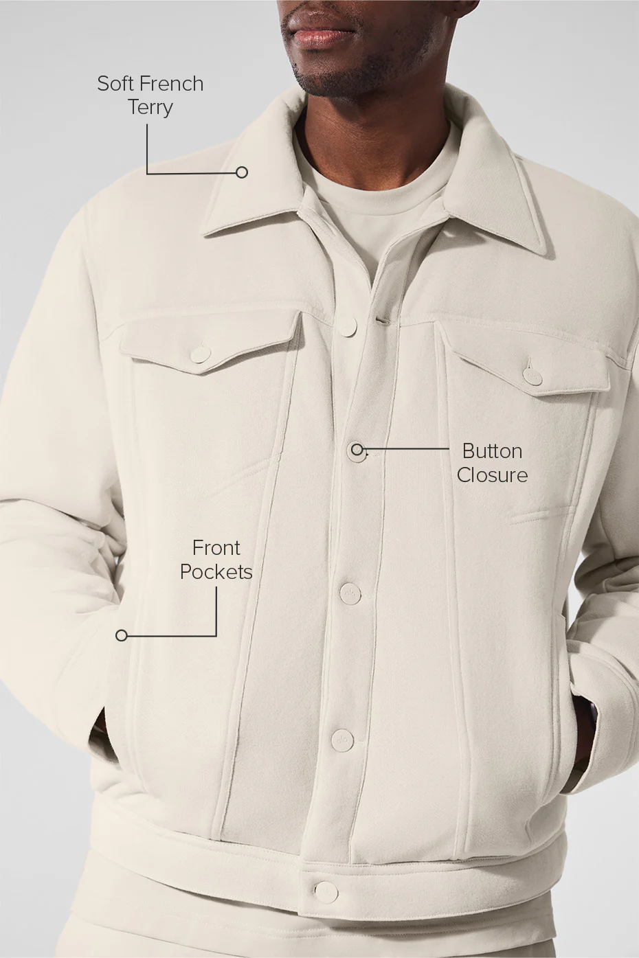 Ease Trucker Jacket - Bone