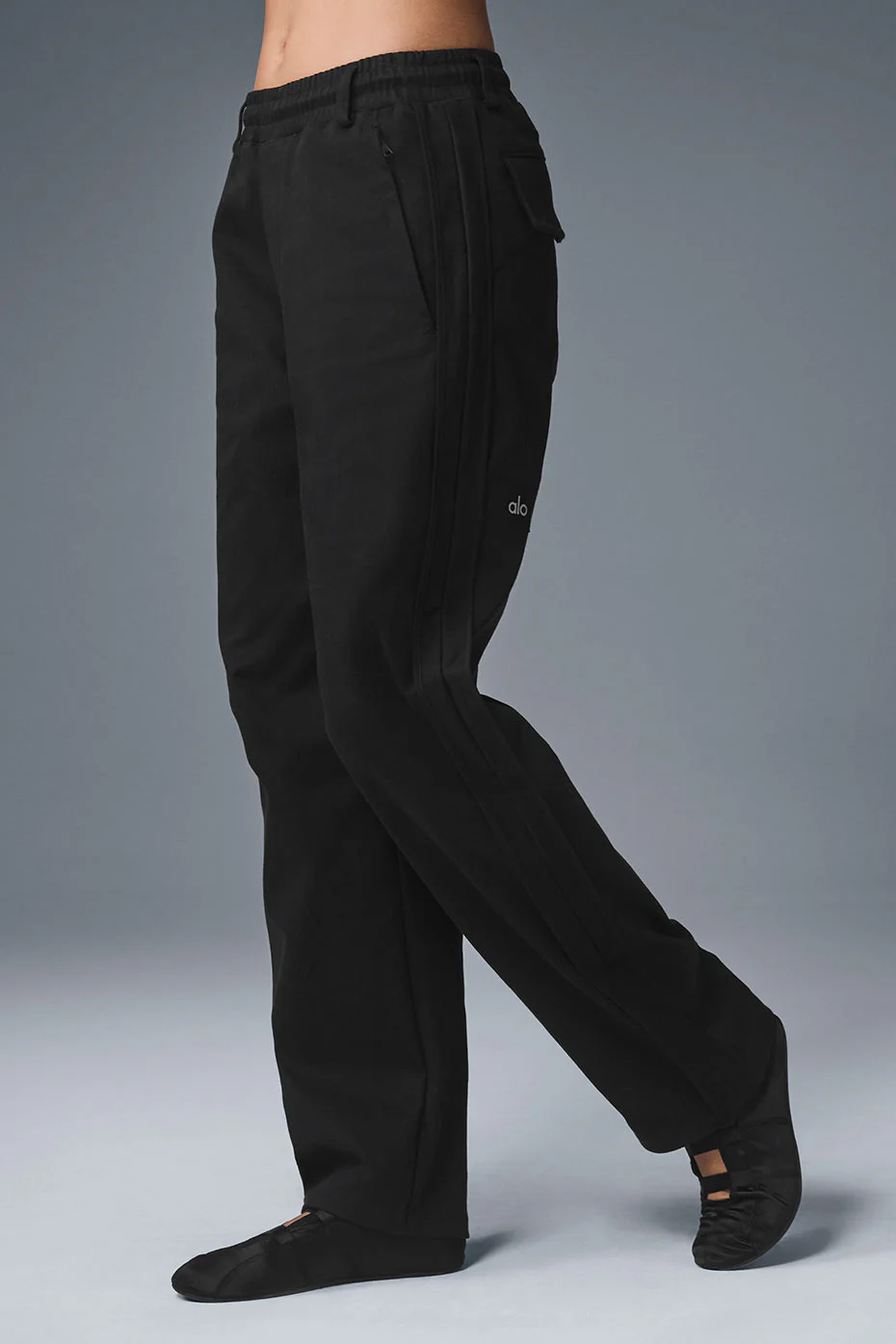 Edition Sueded Straight Leg Pant - Black