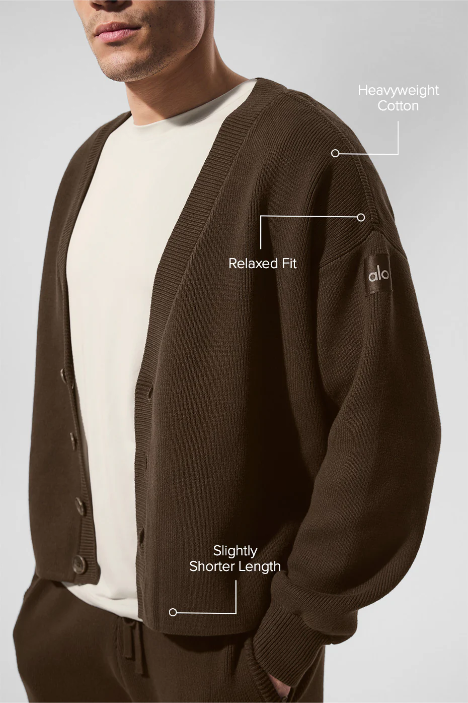 Scholar Cardigan Sweater - Espresso