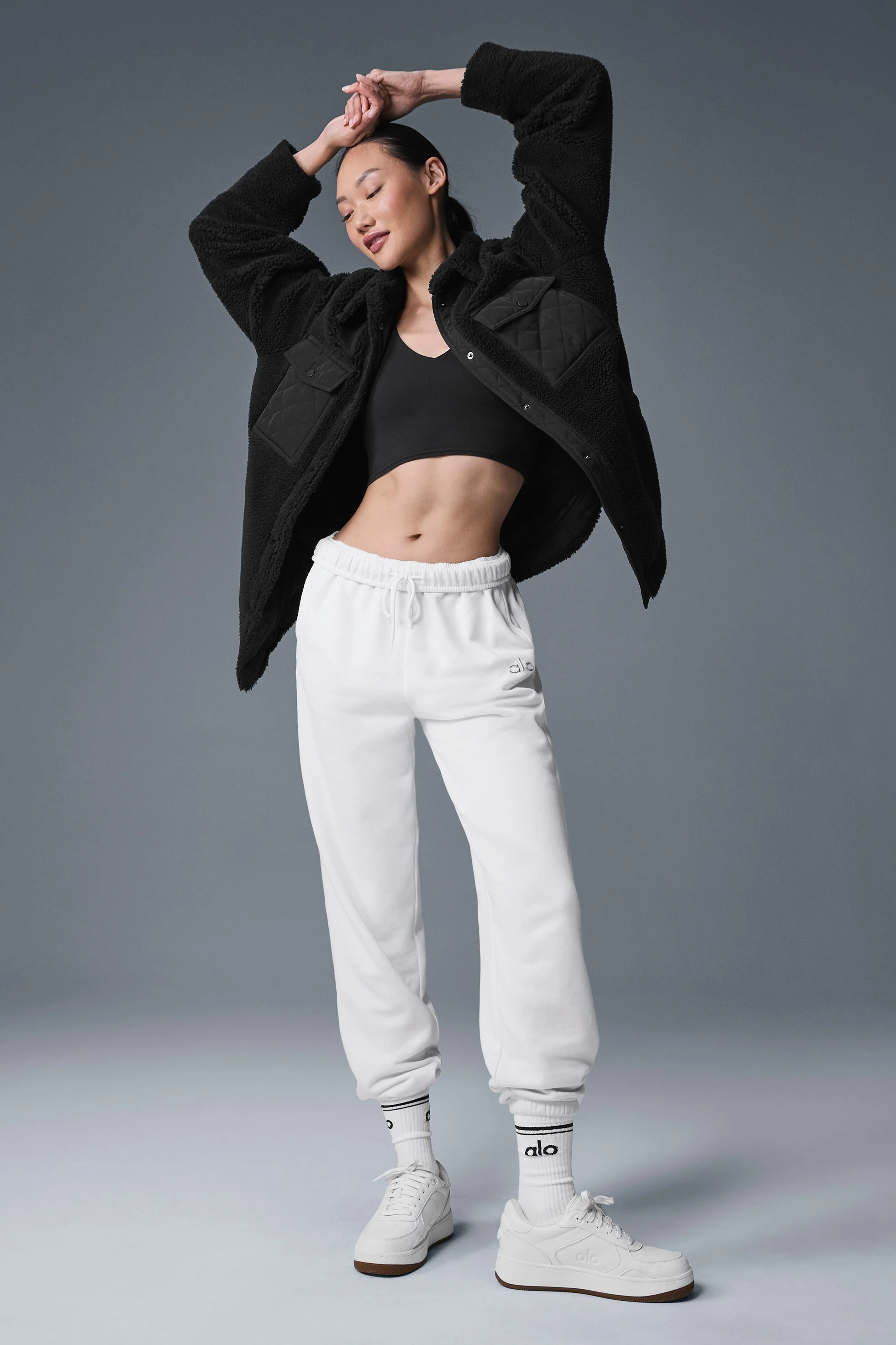 Sherpa Edge Shacket - Black