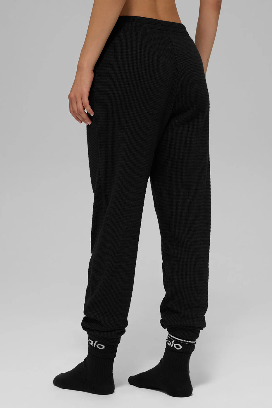 Waffle Weekend Escape Jogger - Black