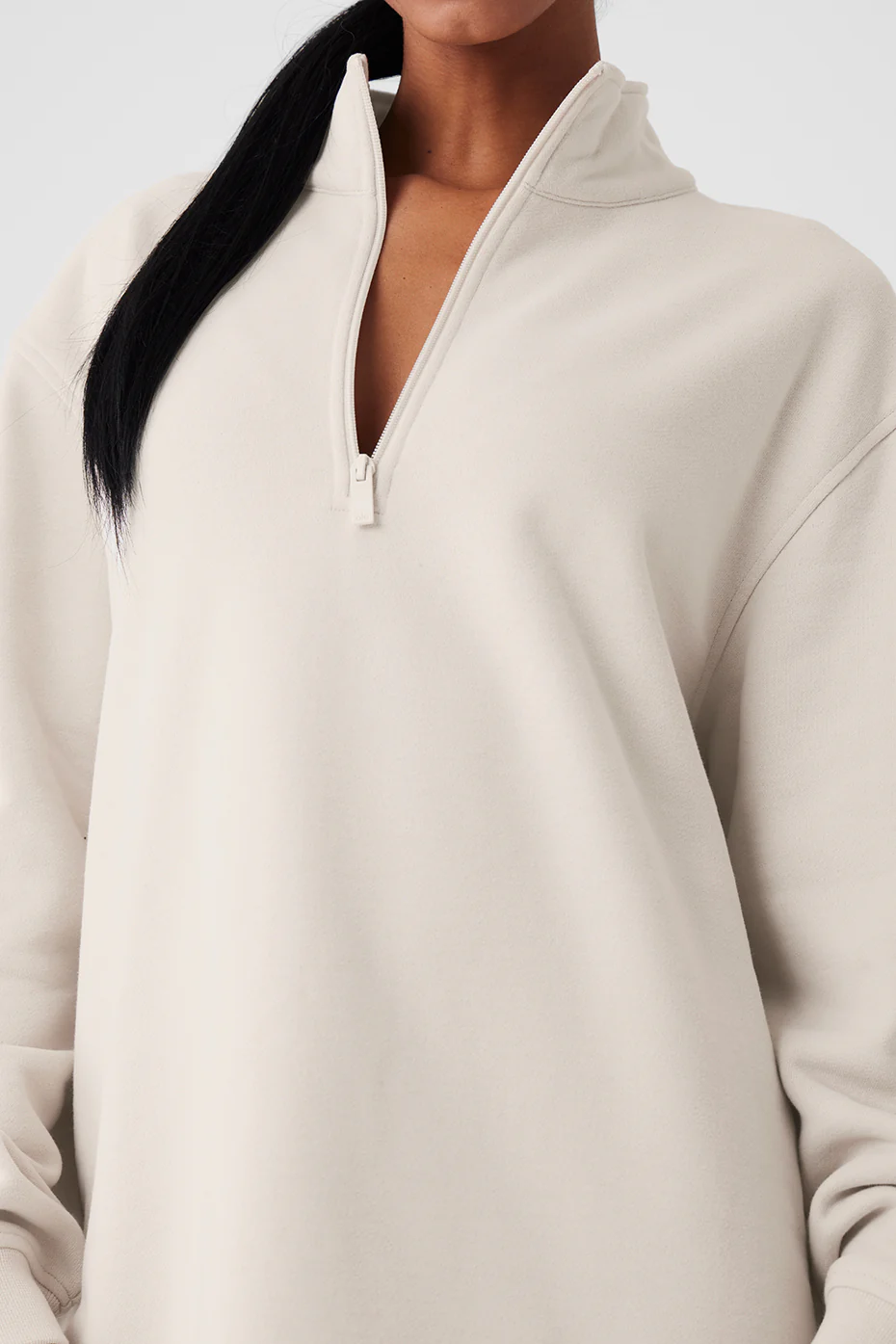 Renown Heavy Weight 1/4 Zip - Bone