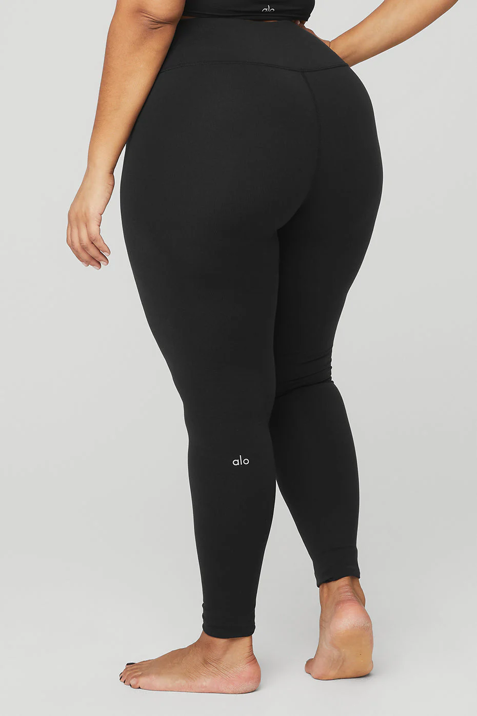 High-Waist Airbrush Legging - Black