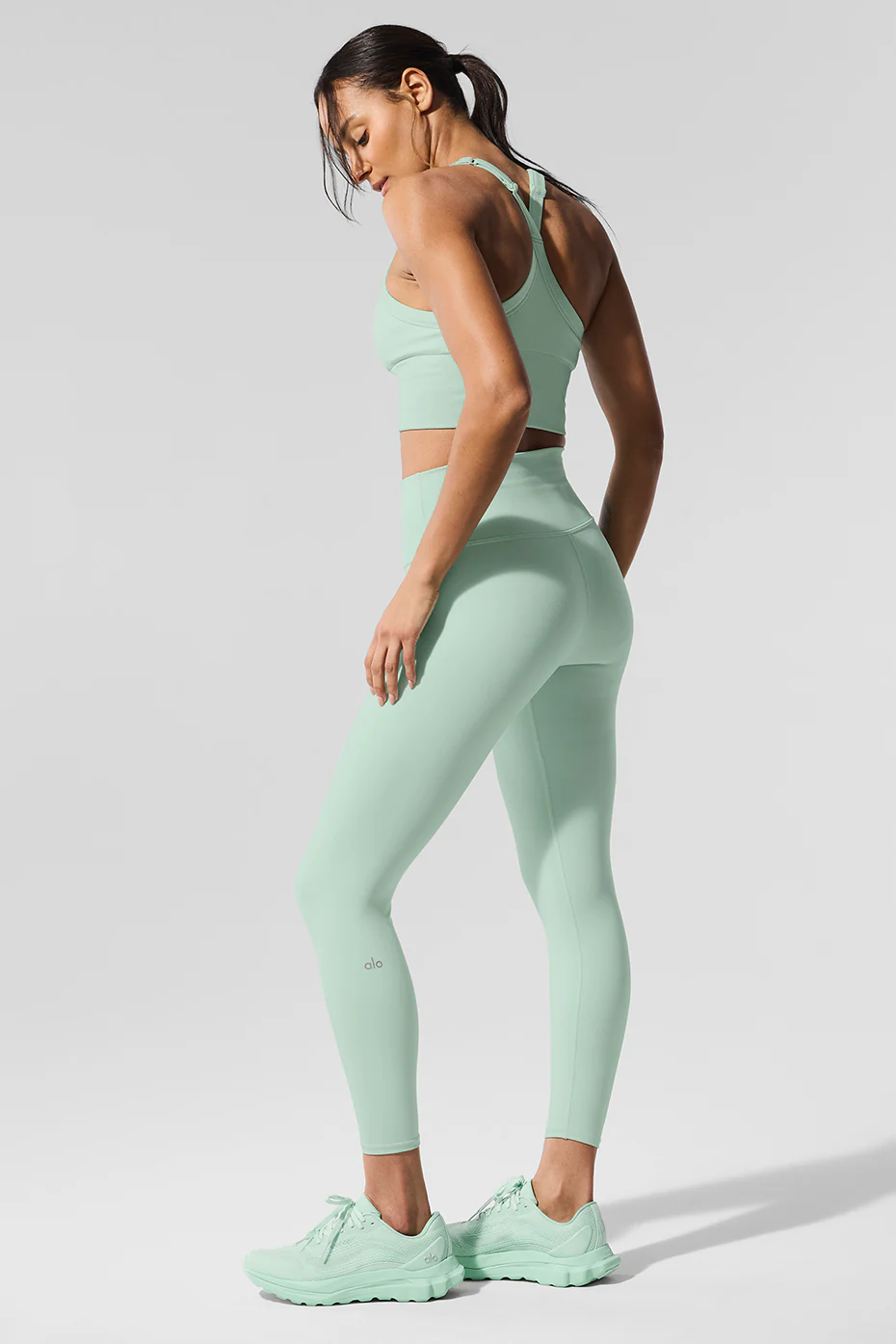 7/8 High-Waist Airbrush Legging - Spearmint