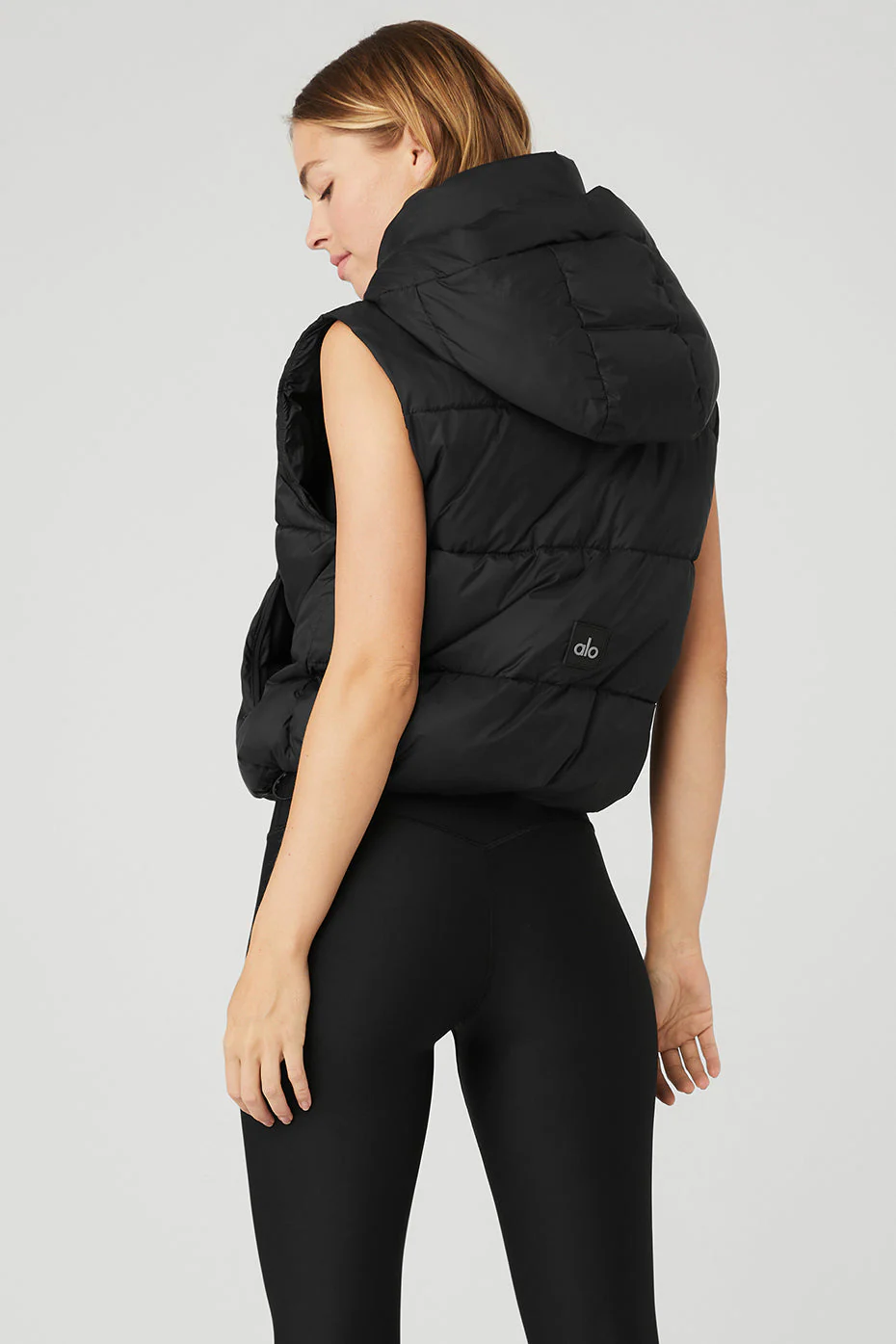 Gold Rush Puffer Vest - Black