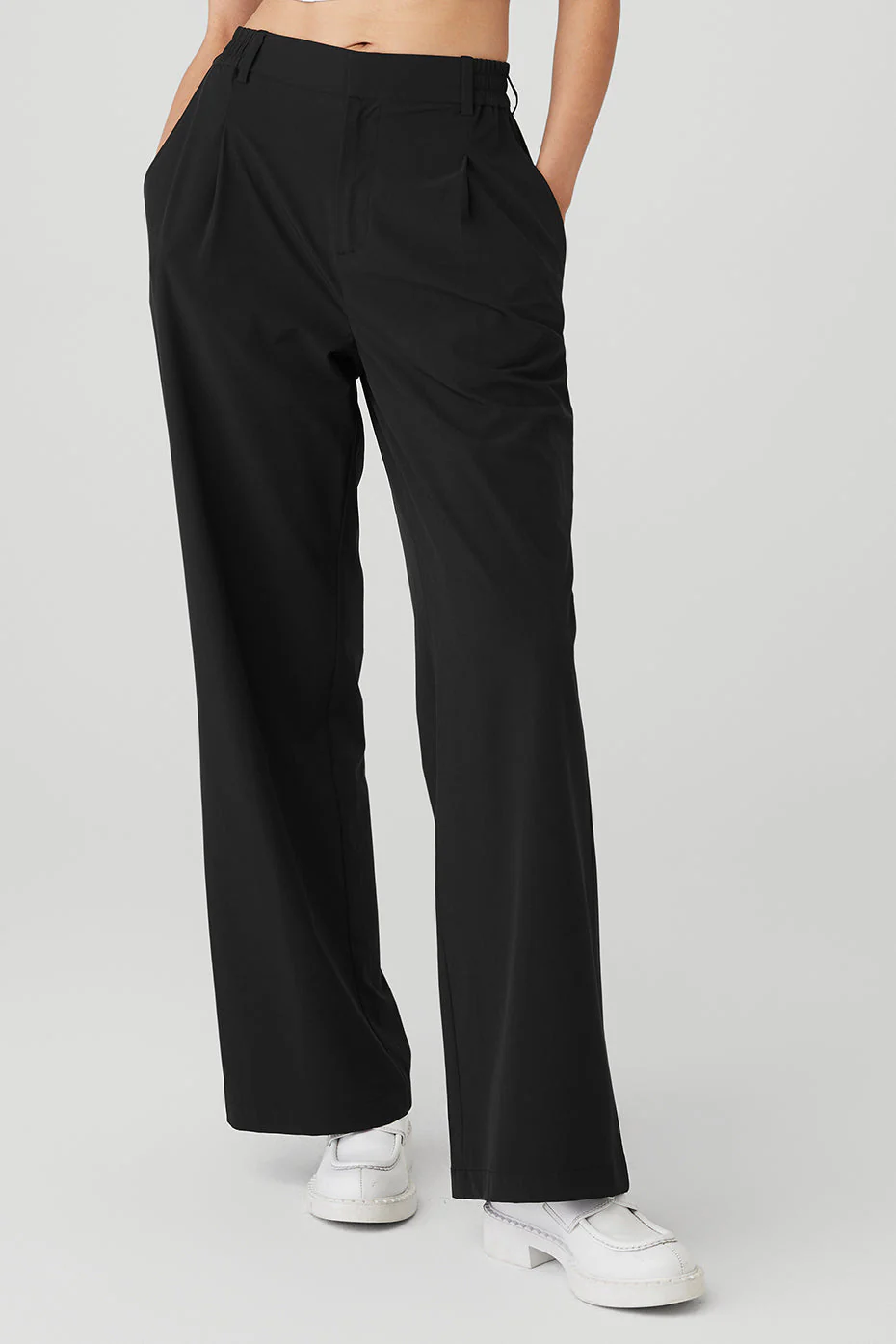 High-Waist Pursuit Trouser (Long) - Black