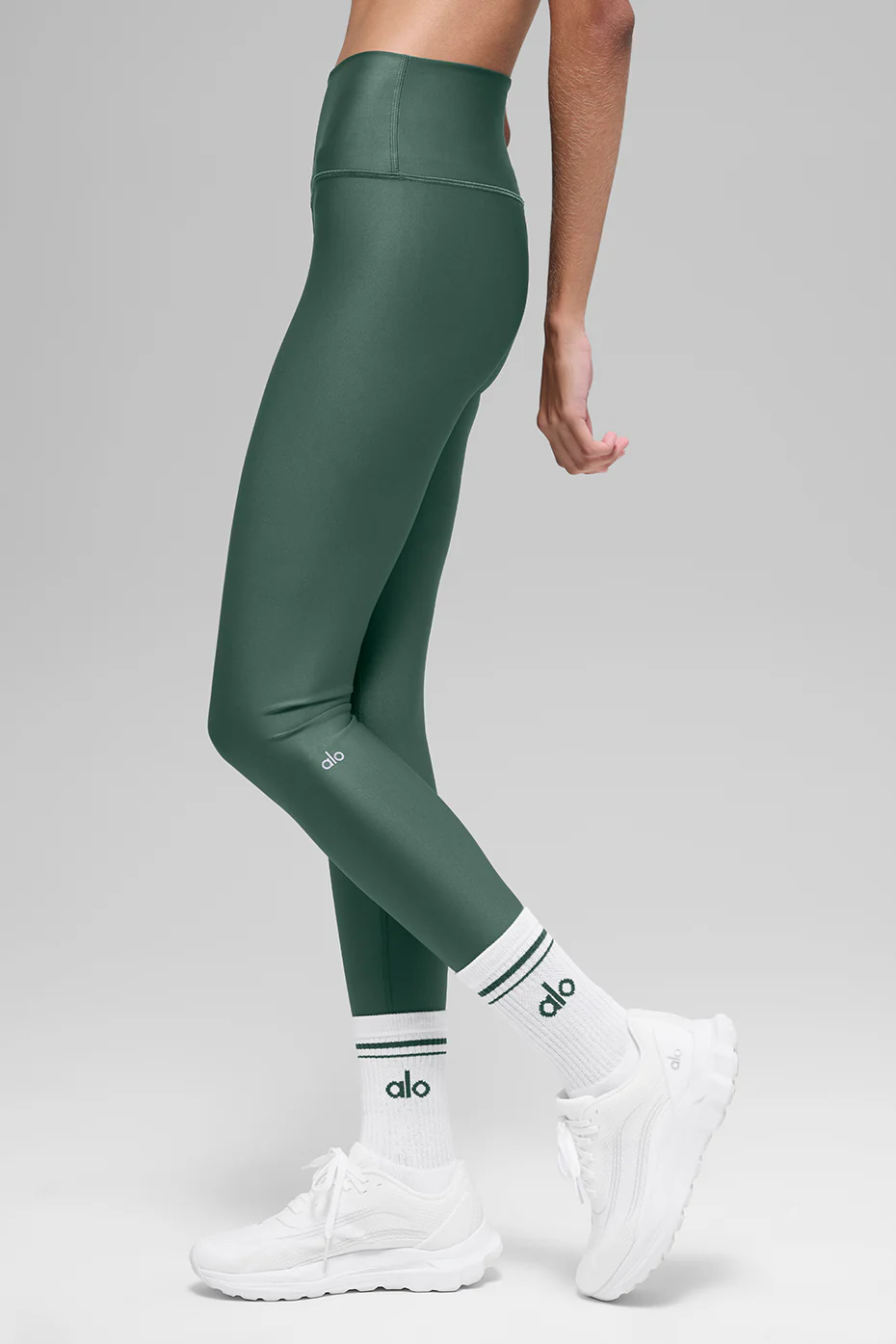 High-Waist Airlift Legging - Clover Green