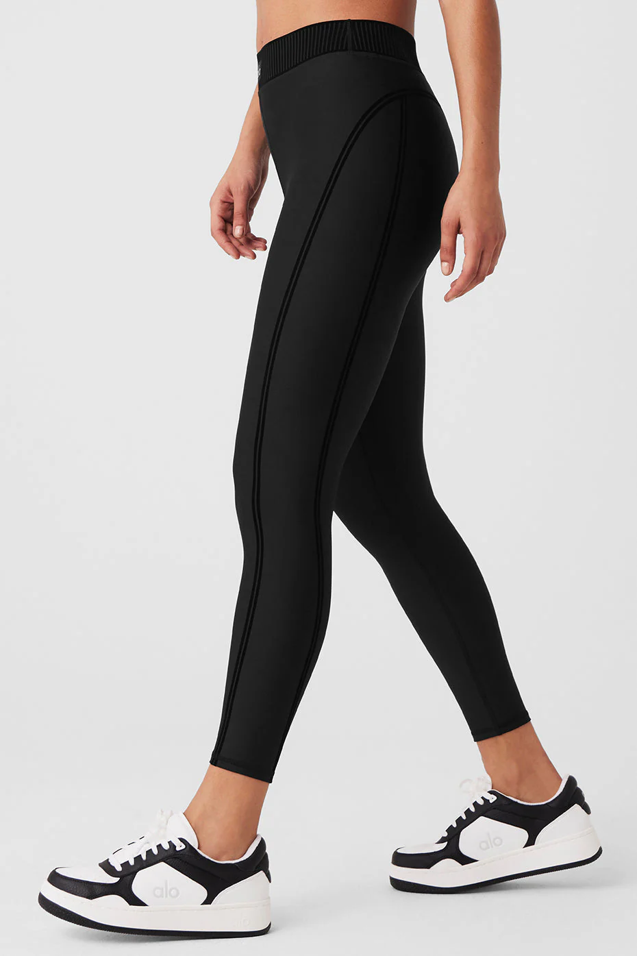 Airlift High-Waist 7/8 Line Up Legging - Black