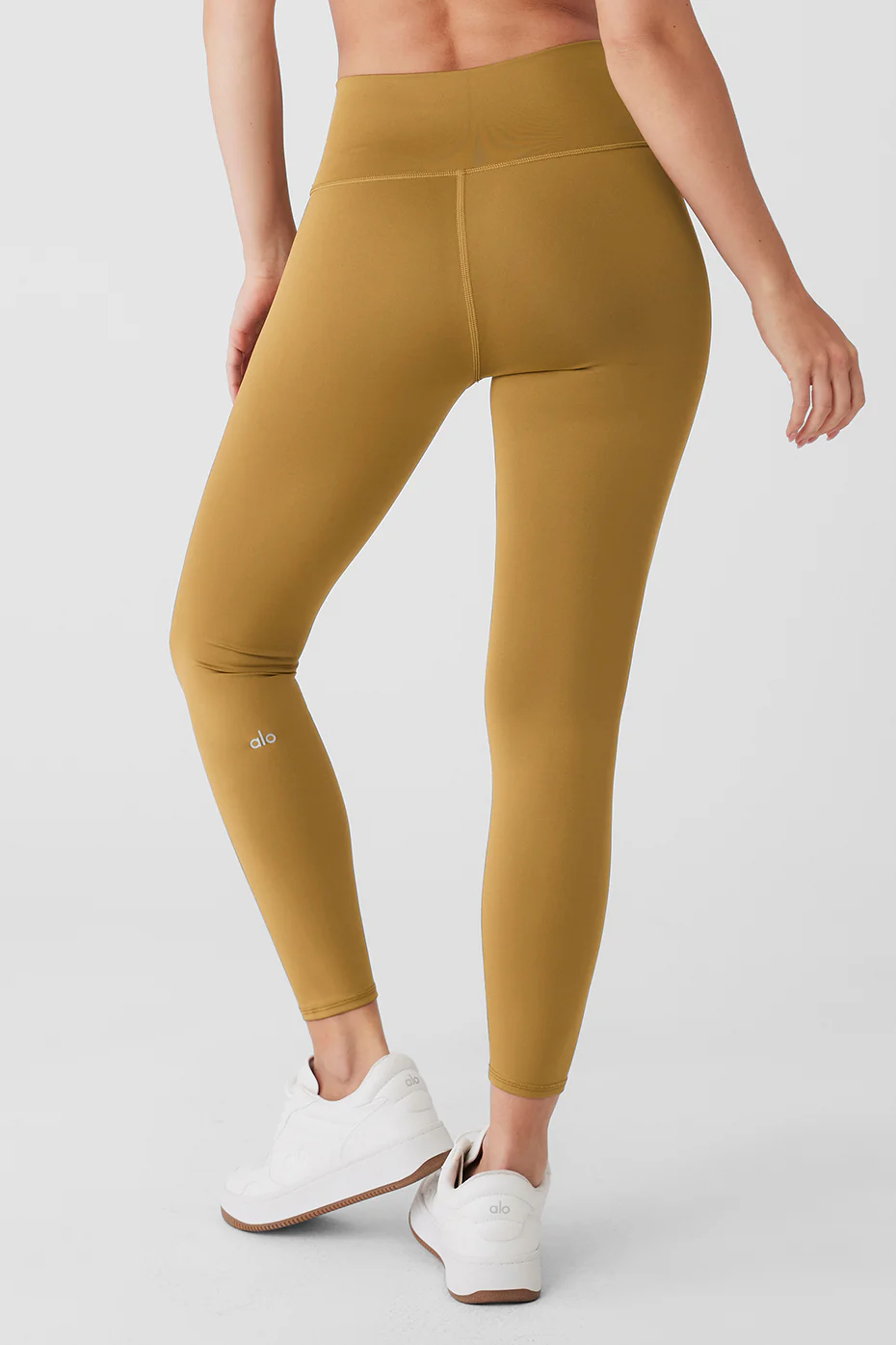 7/8 High-Waist Airlift Legging - Golden Olive Branch