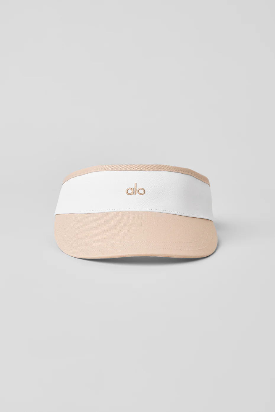 Colorblock Visor - Macadamia/White