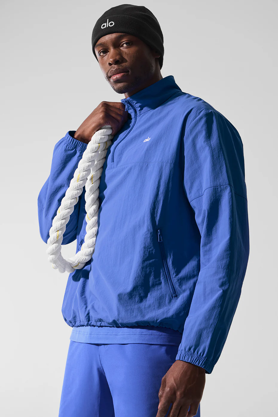 Light Weight Takeaway Track Pullover - Marathon Blue