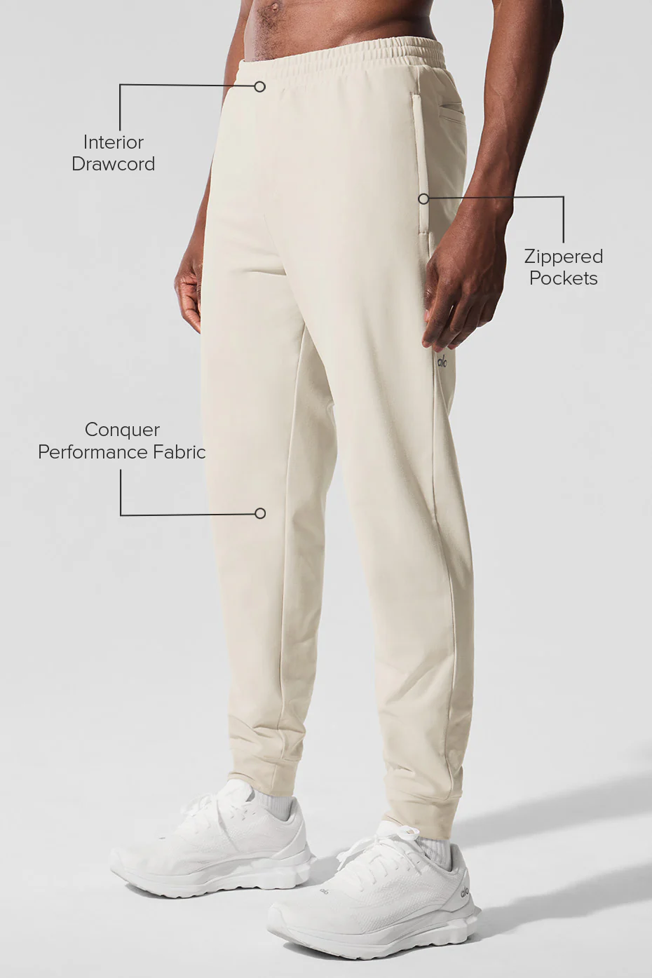 Conquer Max Performance Jogger - Bone