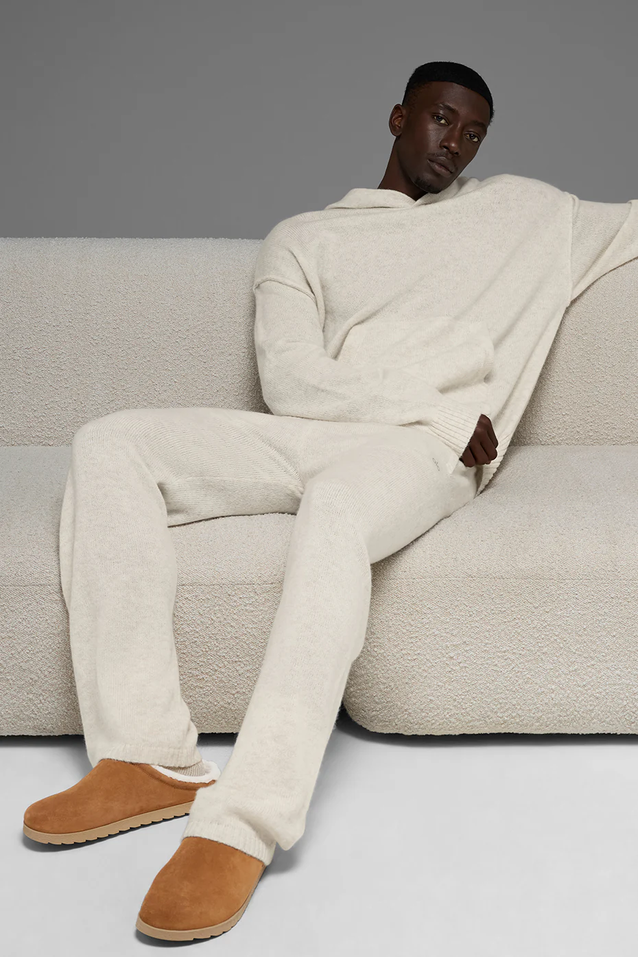 Wool Cashmere New Class Sweatpant - Bone Heather