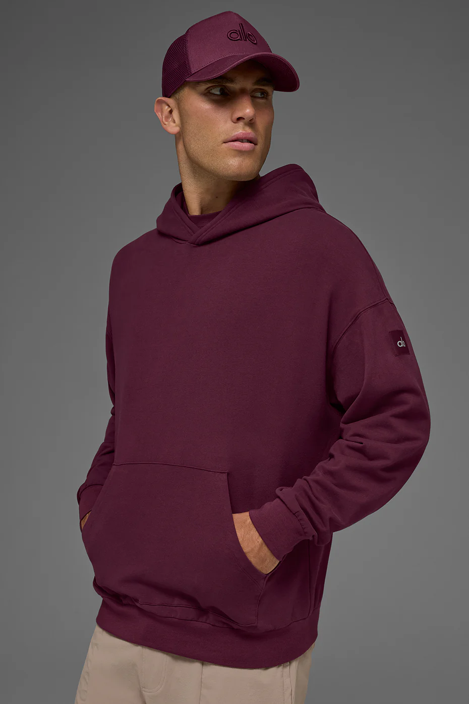 Double Take Hoodie - Burgundy