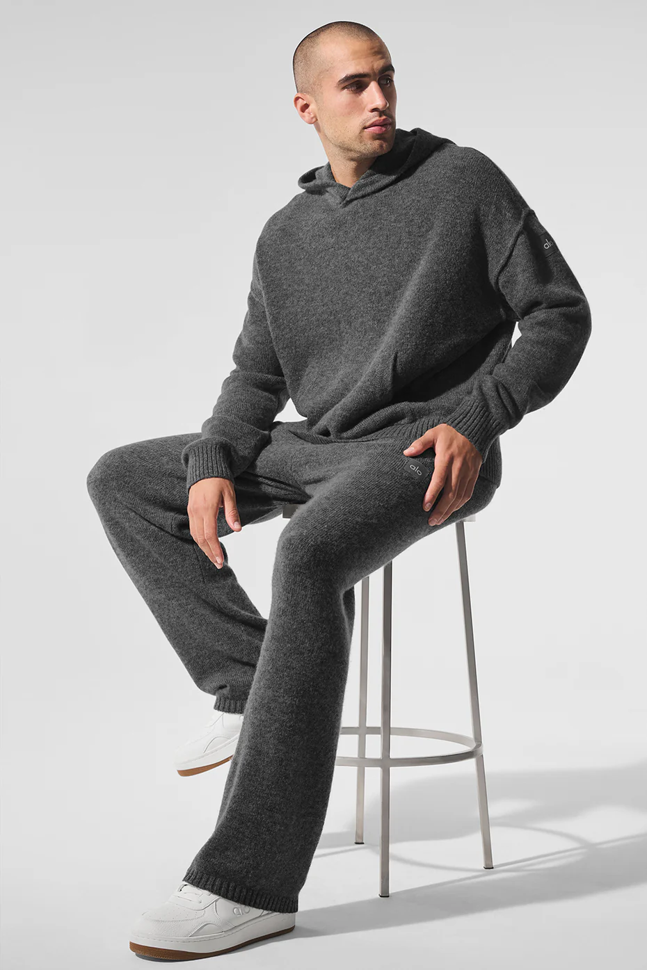 Wool?Cashmere New Class Hoodie - Platinum Grey