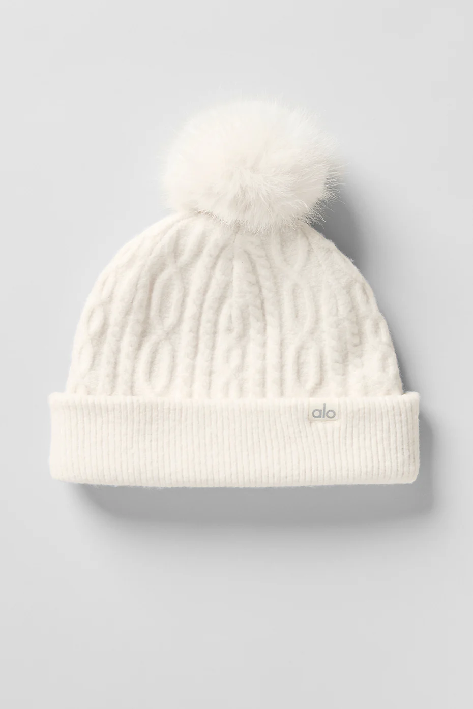Cable Knit Winter Bliss Beanie - Ivory