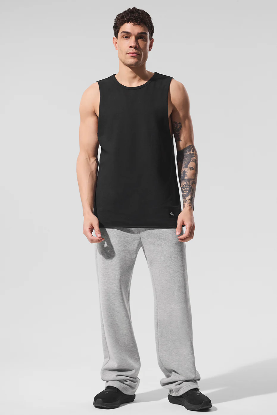 Society Raw Edge Tank - Black