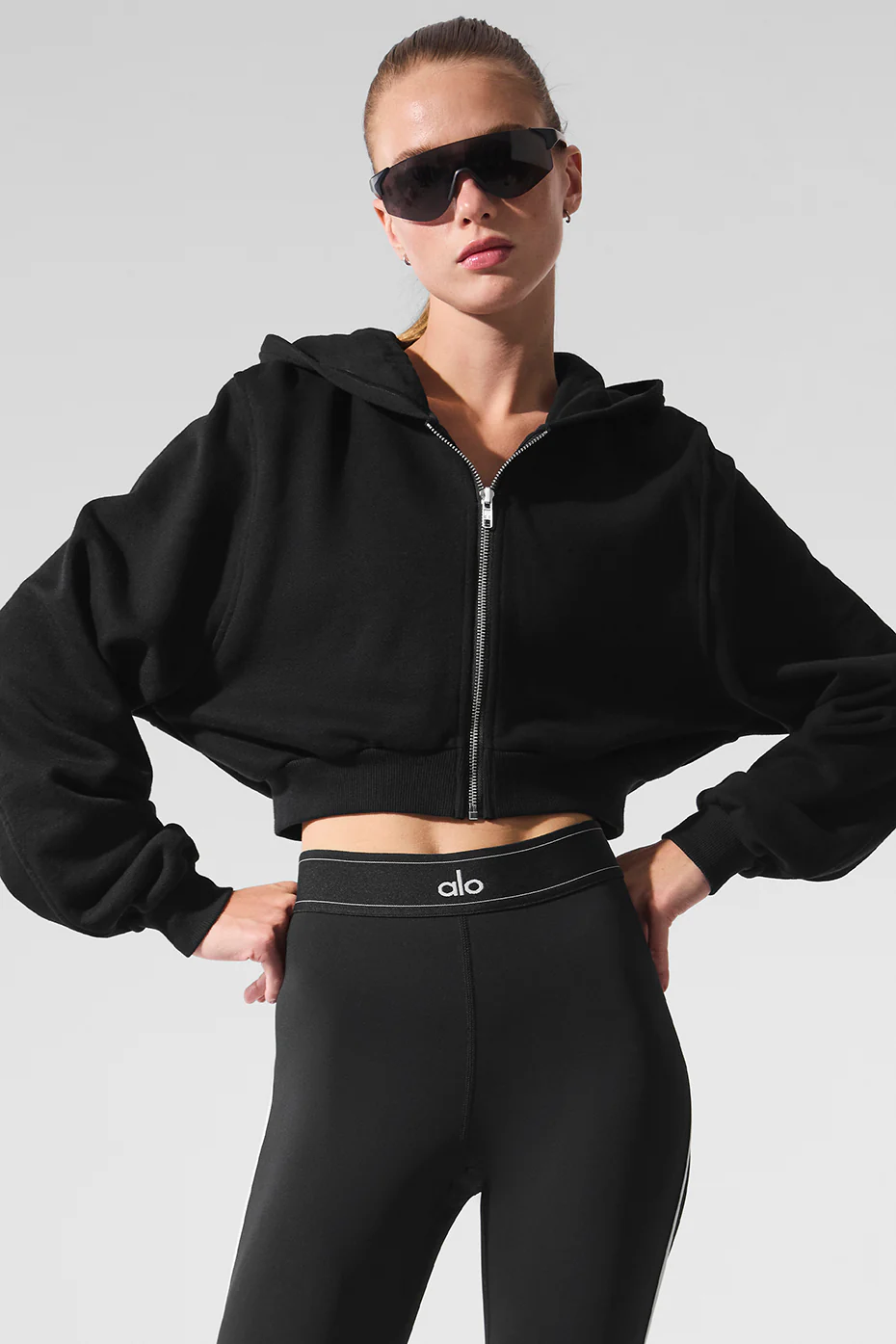 Sweet Escape Zip Up Hoodie - Black