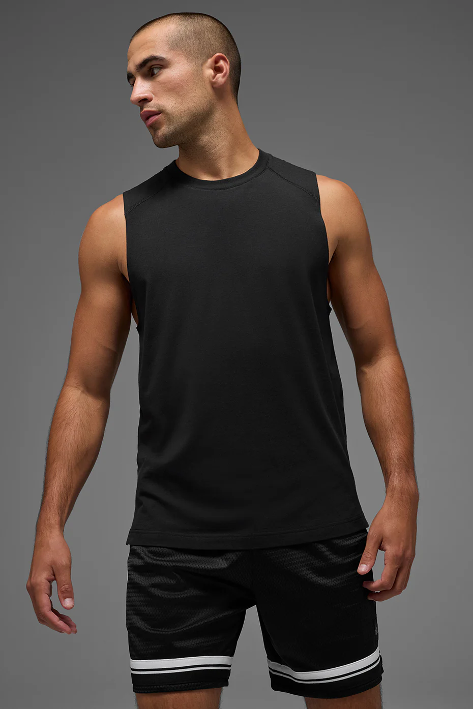 ALO Vapor Muscle Tank - Black