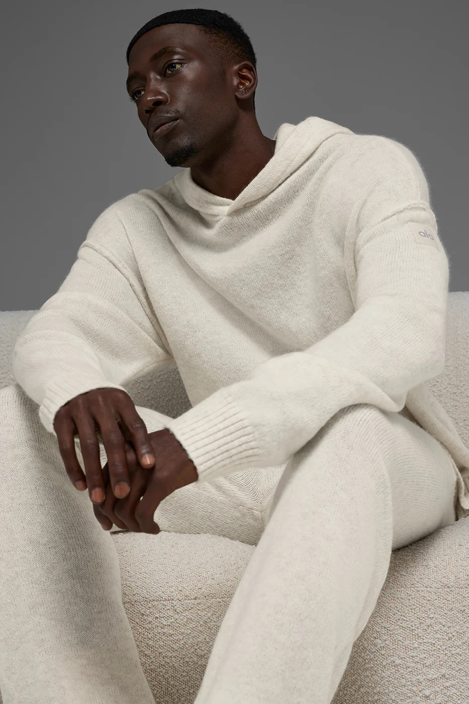 Wool?Cashmere New Class Hoodie - Bone Heather