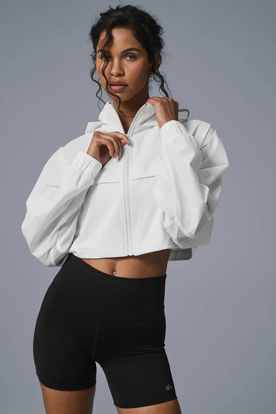 Cropped Playmaker Jacket - Ivory