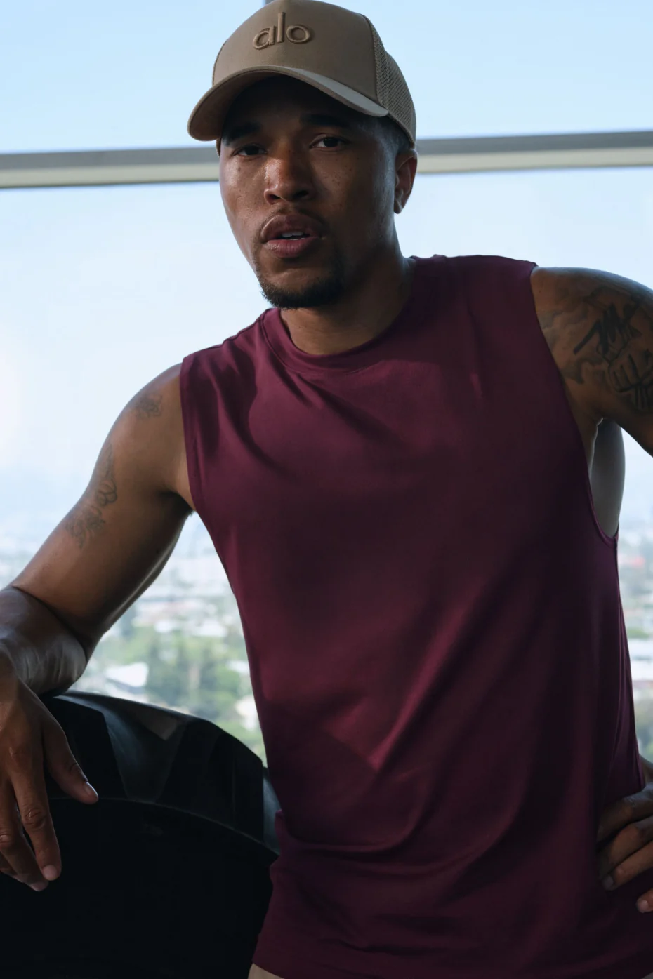 Conquer Muscle Tank - Burgundy