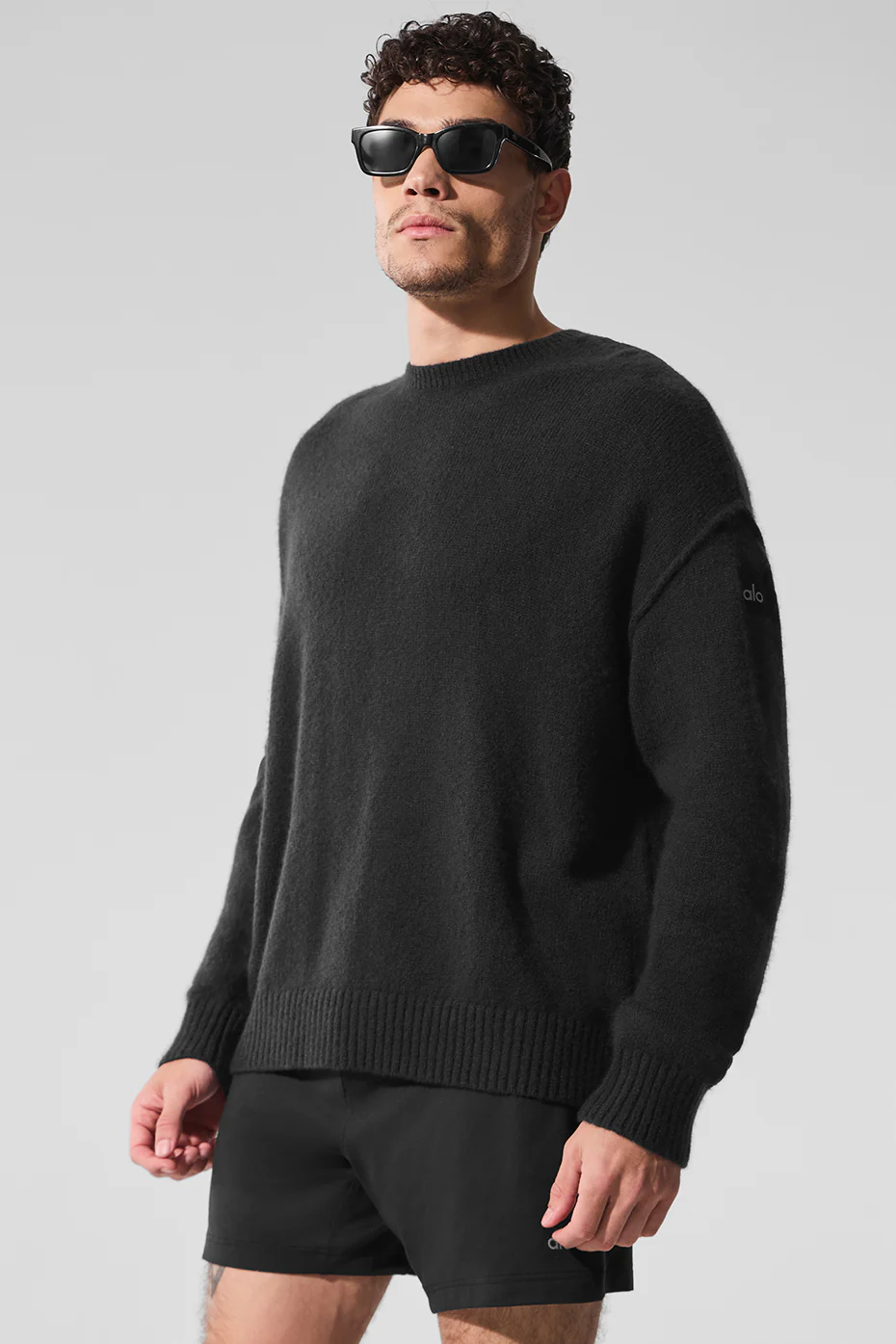 Unisex Wool?Cashmere New Class Crewneck Sweater - Black