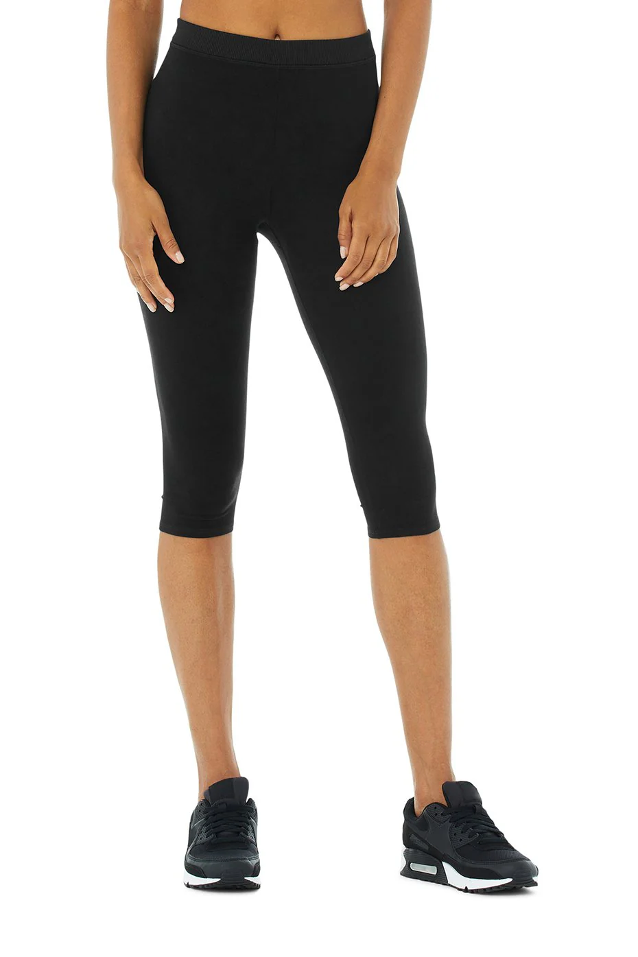 Alosoft High-Waist Iconic 90's Capri - Black
