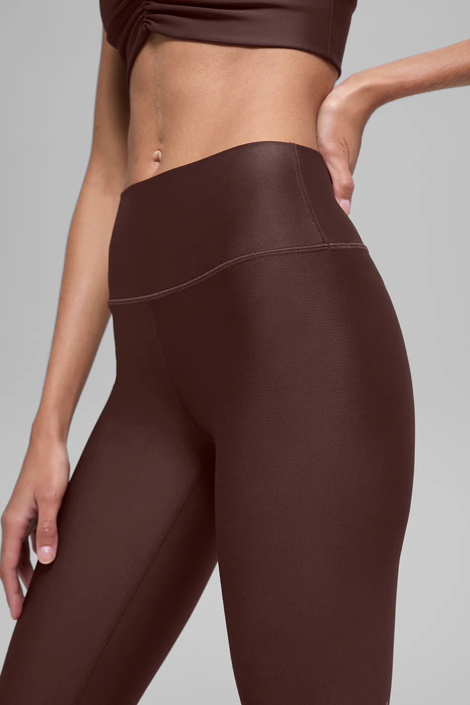 16'' High-Waist Airlift Capri - Brownstone