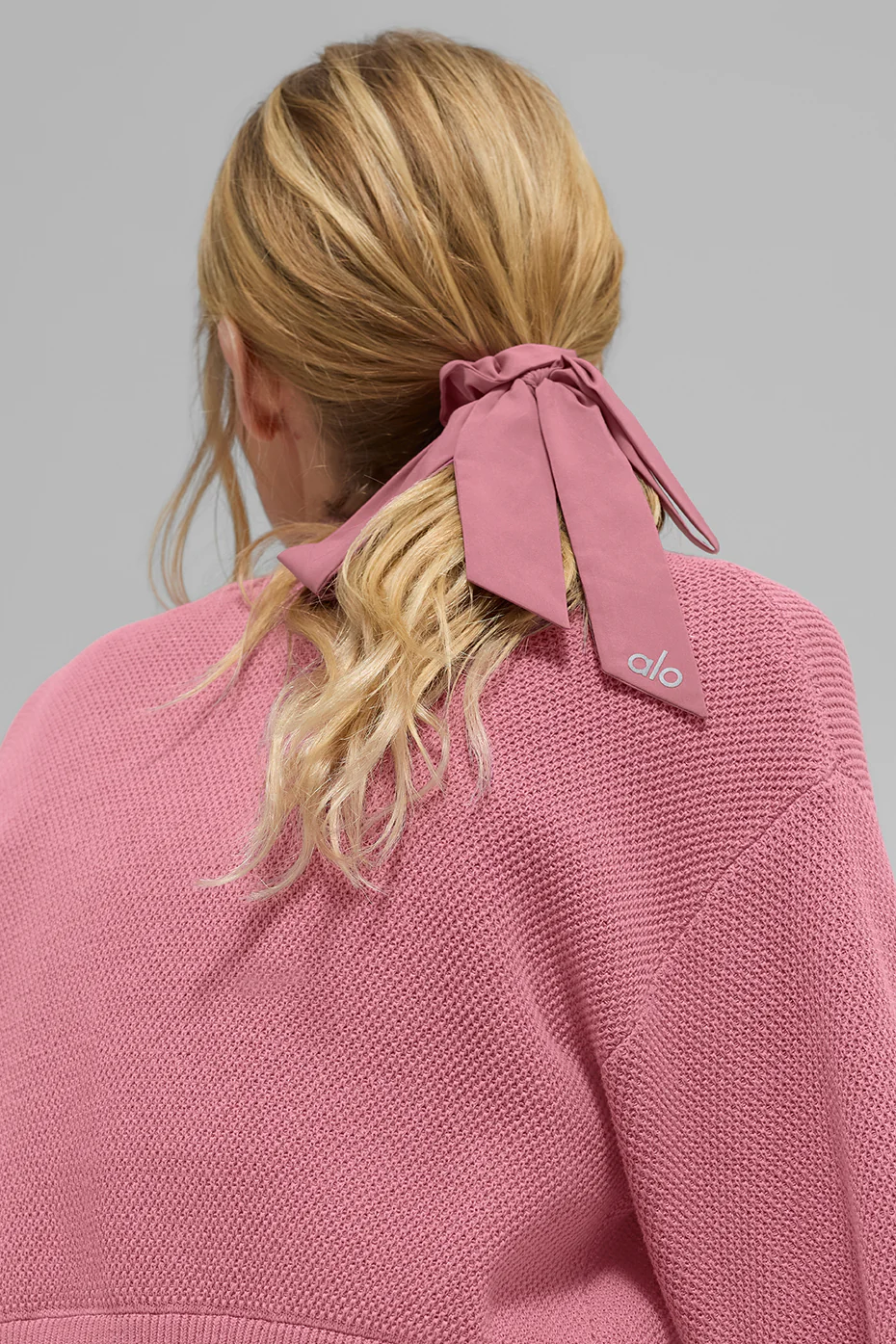 Love Knots Tie Scrunchie - Pink Wild Rose