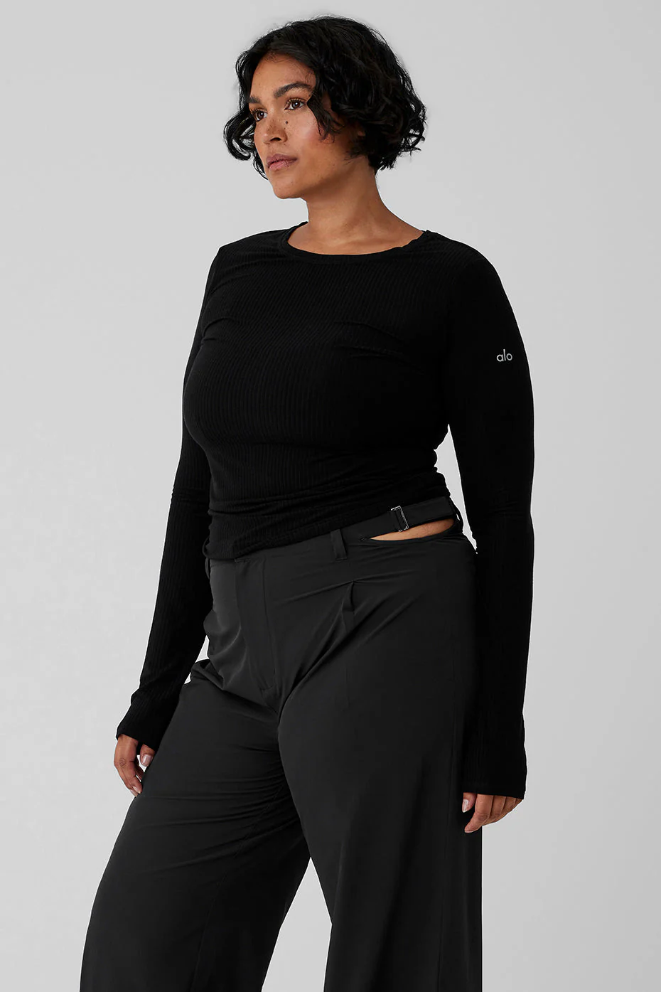 Ribbed Sea Coast Long Sleeve - Black