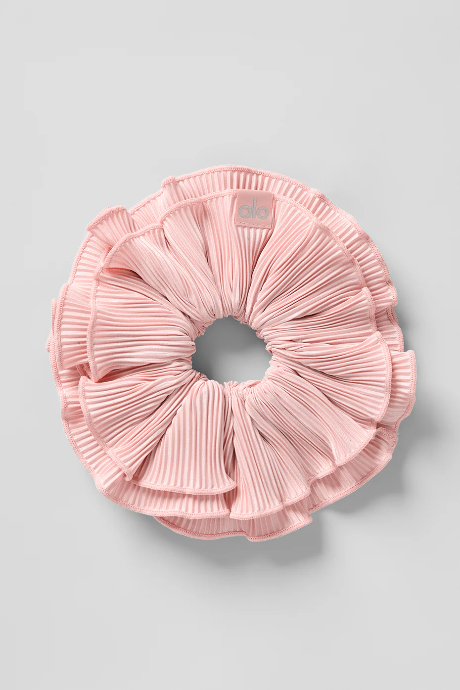 Micro Plisse Oversize Scrunchie - Pink Quartz