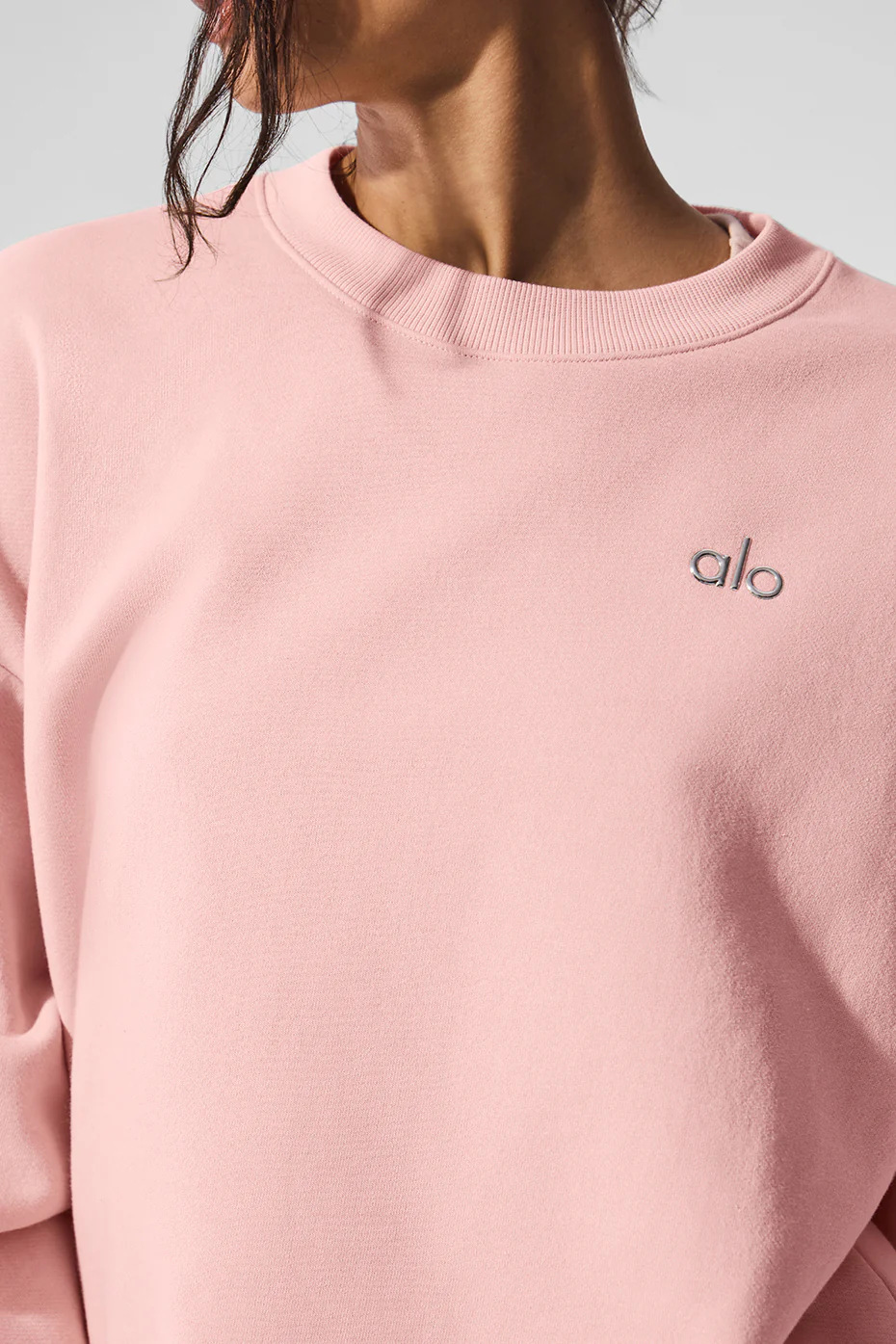 Accolade Crew Neck Pullover - Pink Quartz