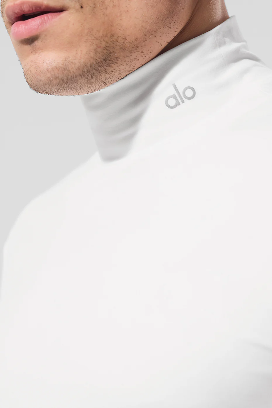 Conquer Reform Mock Neck Long Sleeve - White